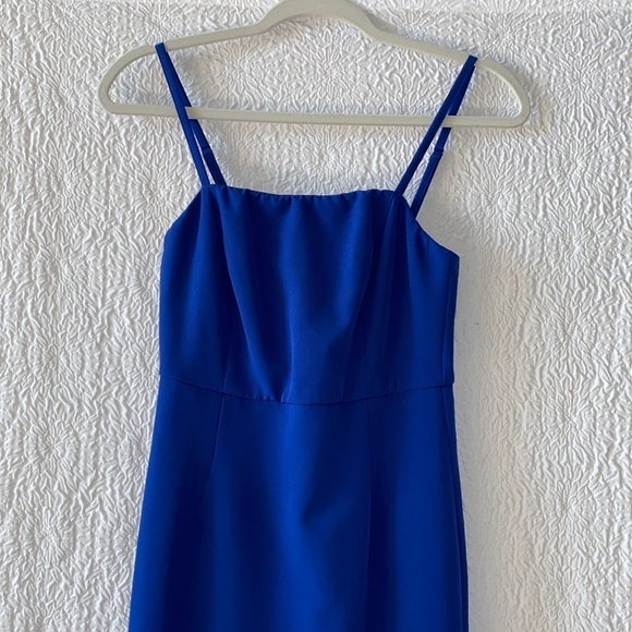 Lulu's Irresistible Ways Cobalt Blue Ruffled Midi Dress - Picture 4 of 11